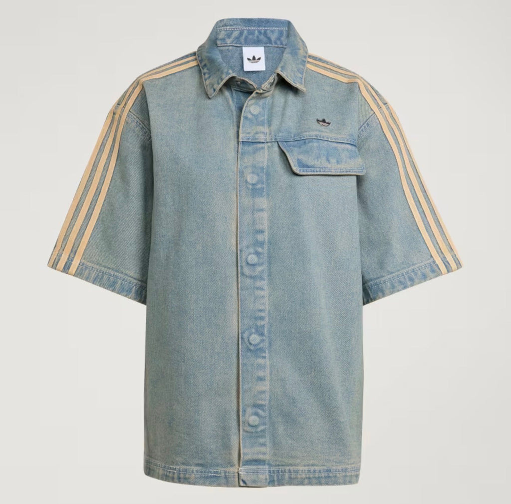 adidas camicia mezza manica jeans