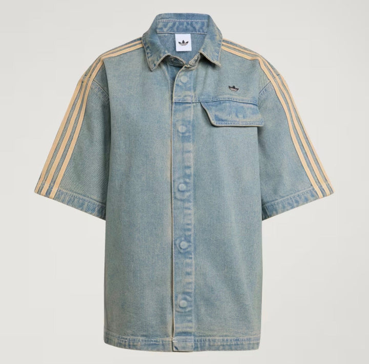 adidas camicia mezza manica jeans