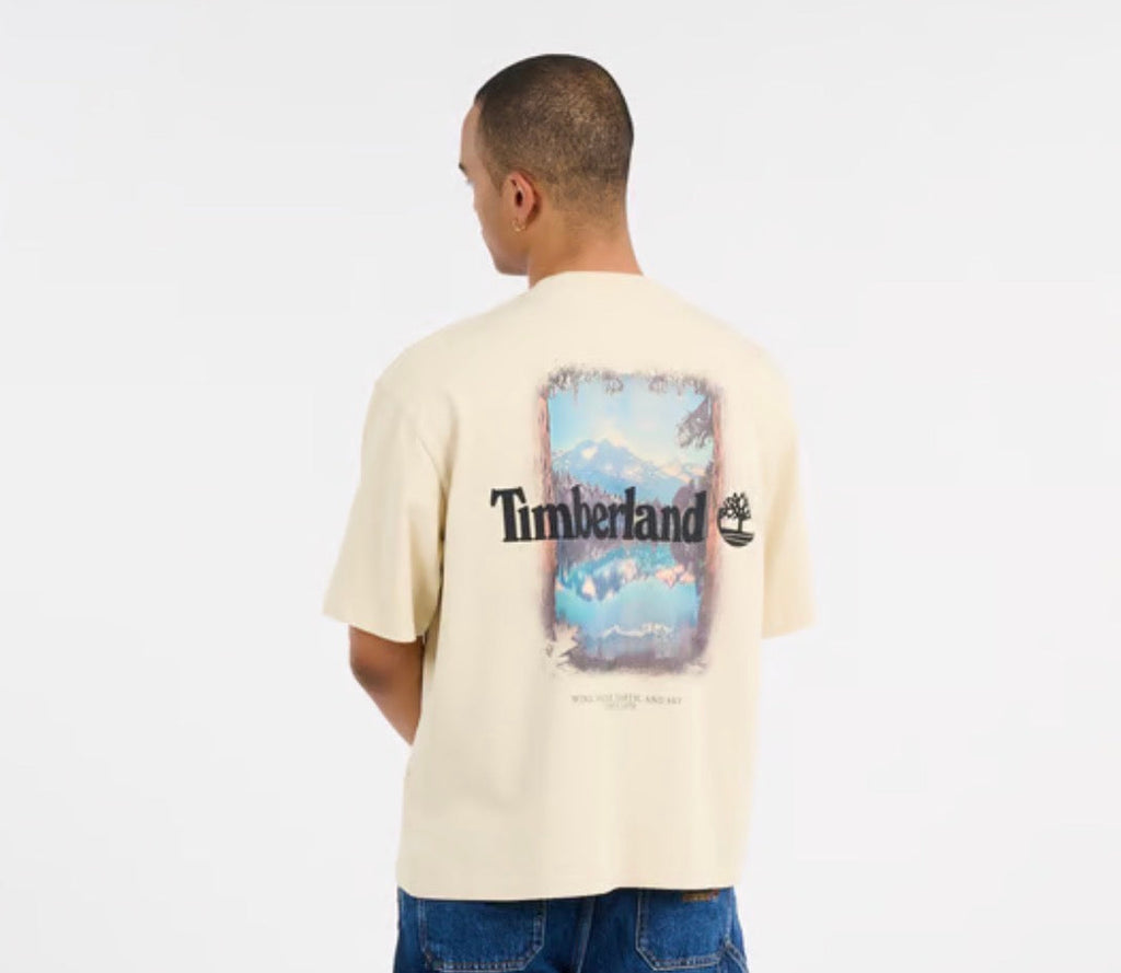 Timberland t-shirt stampa retro