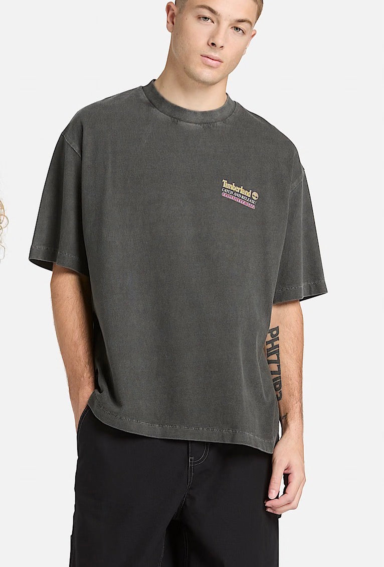 Timberland t-shirt stampa retro