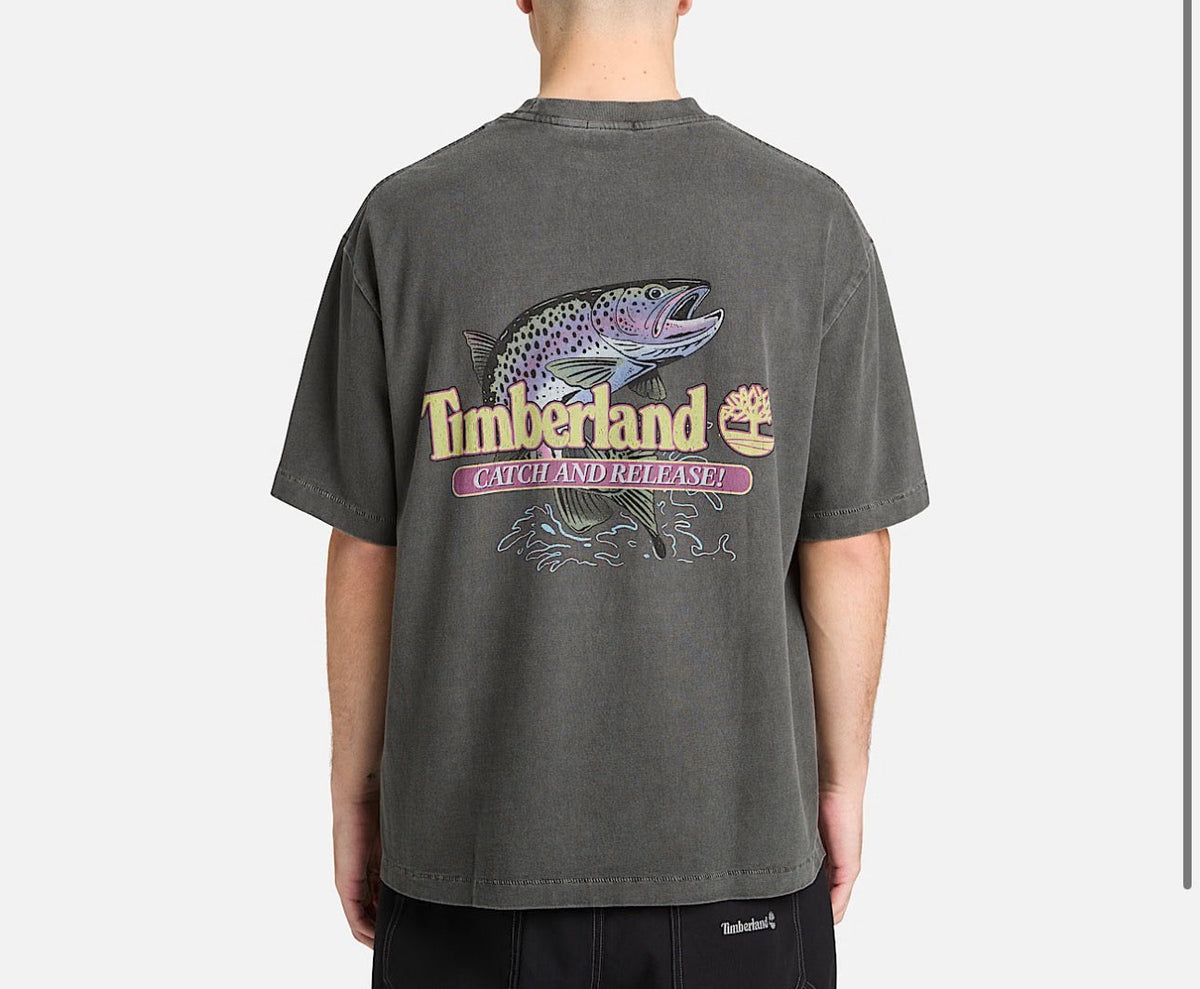 Timberland t-shirt stampa retro