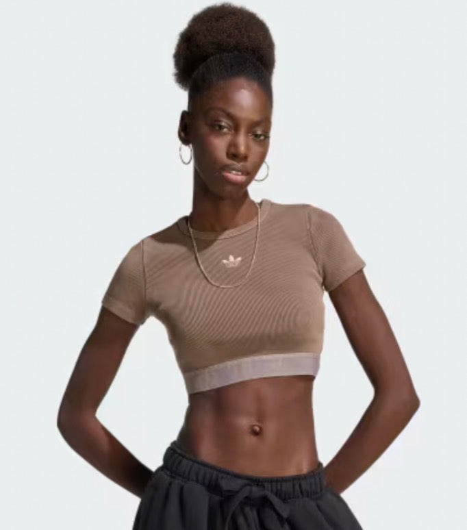 adidas t-shirt crop donna