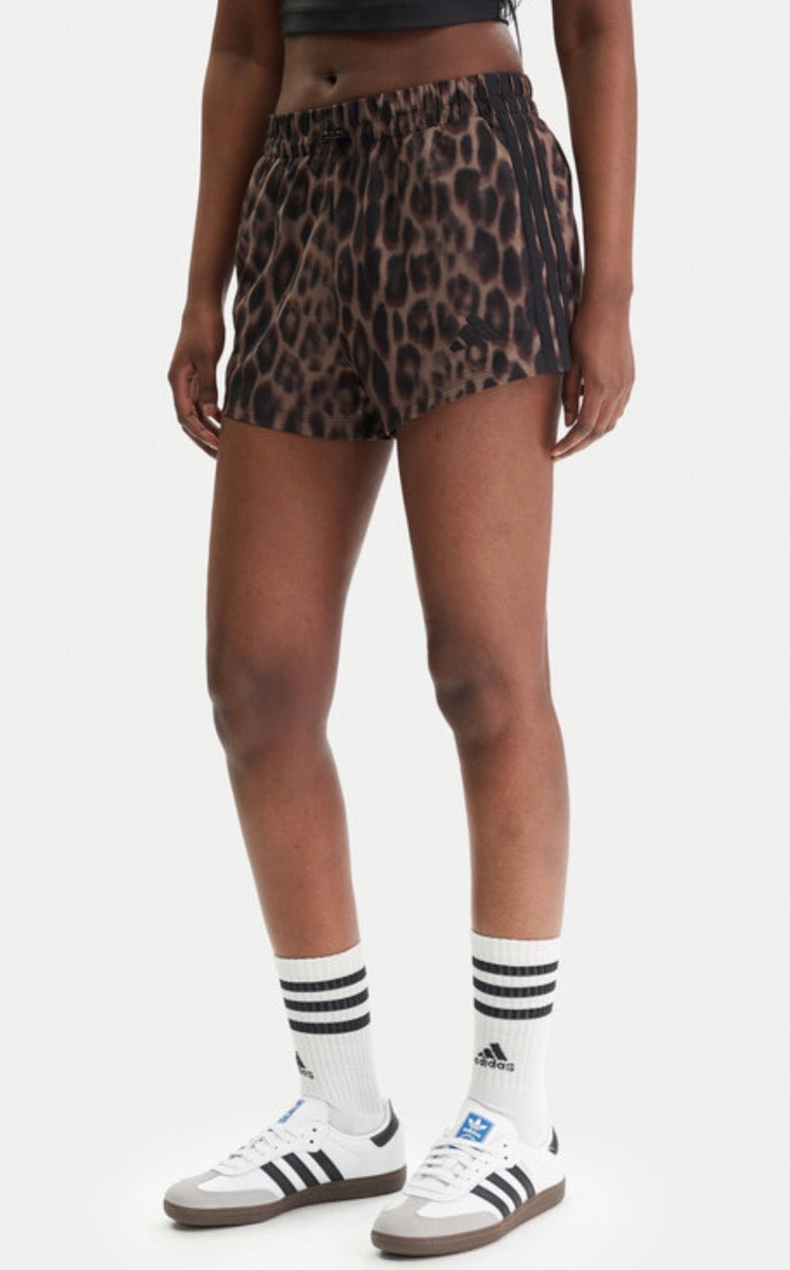adidas short donna leopardato