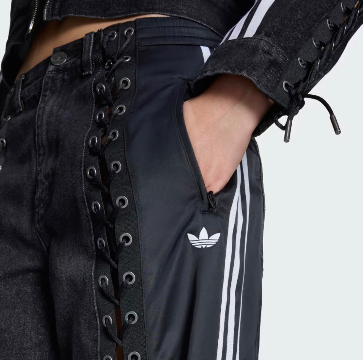 adidas jeans laccio donna