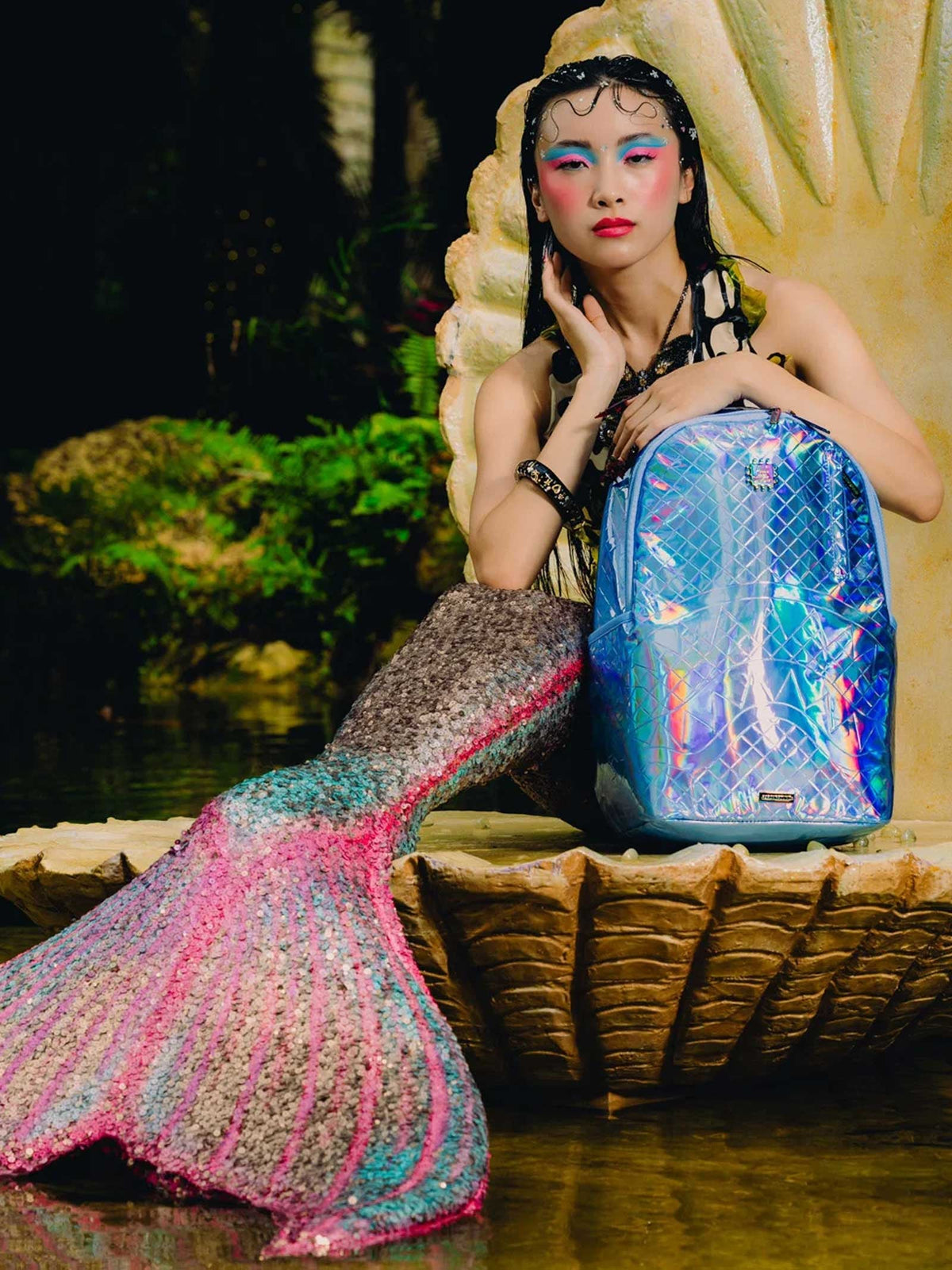 SPRAYGROUND zaino a.i. african intelligence the ocean within 910b8436nsz azzurro