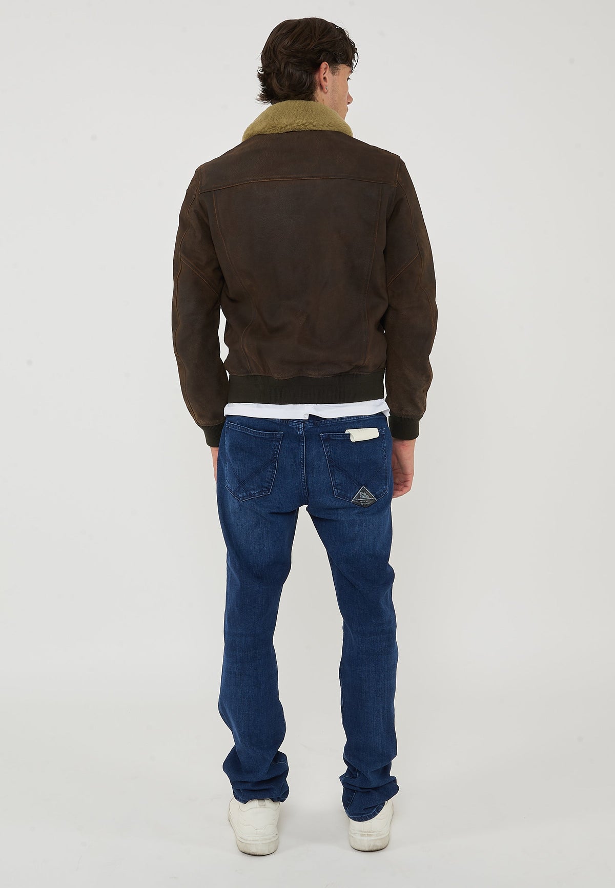 BLAUER Bomber Con Collo In Pelliccia Cheitons Brown - foto 5