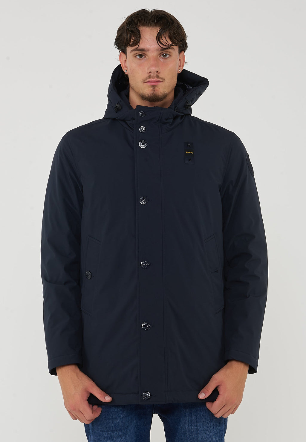 BLAUER Parka Con Cappuccio Removibile Chester Blu - foto 3