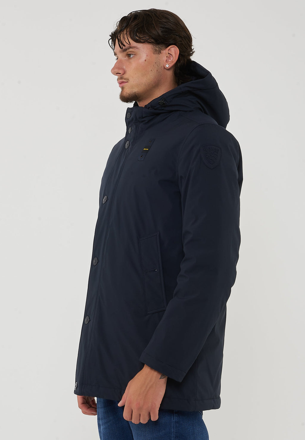 BLAUER Parka Con Cappuccio Removibile Chester Blu - foto 4