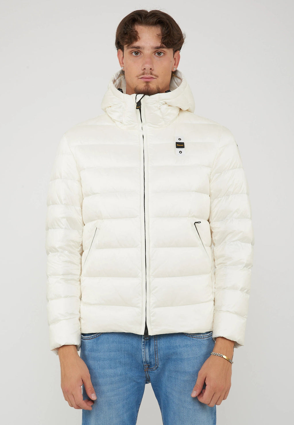 BLAUER Piumino Con Cappuccio Acton Bianco Ottico - foto 3