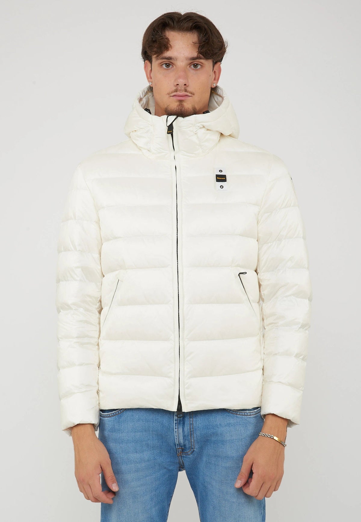 BLAUER Piumino Con Cappuccio Acton Bianco Ottico - foto 3