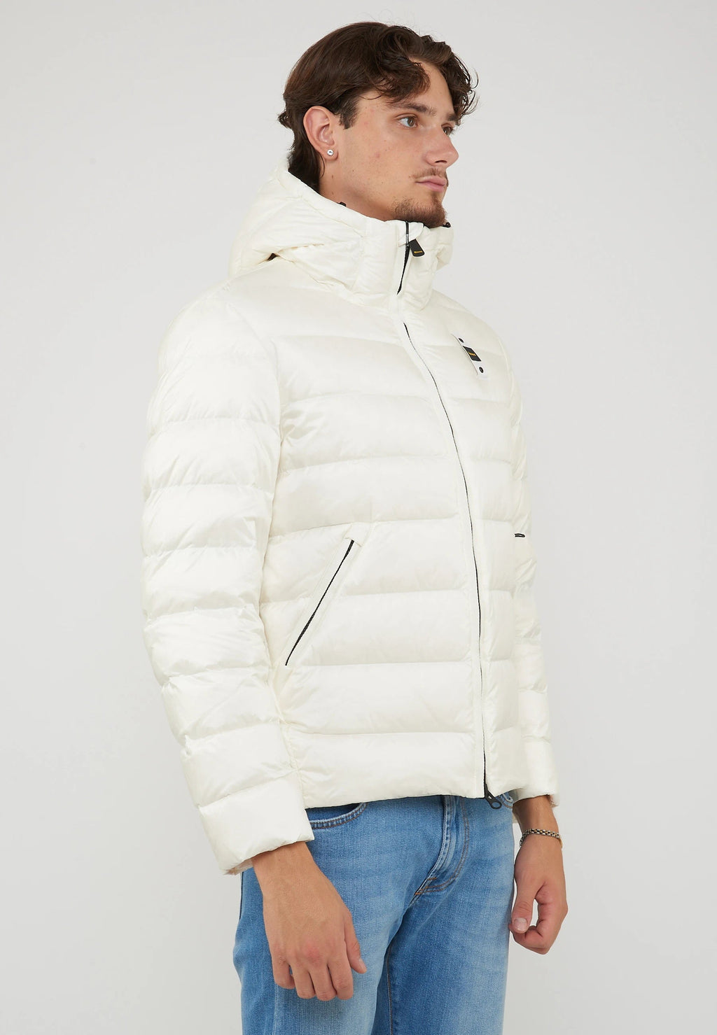 BLAUER Piumino Con Cappuccio Acton Bianco Ottico - foto 4