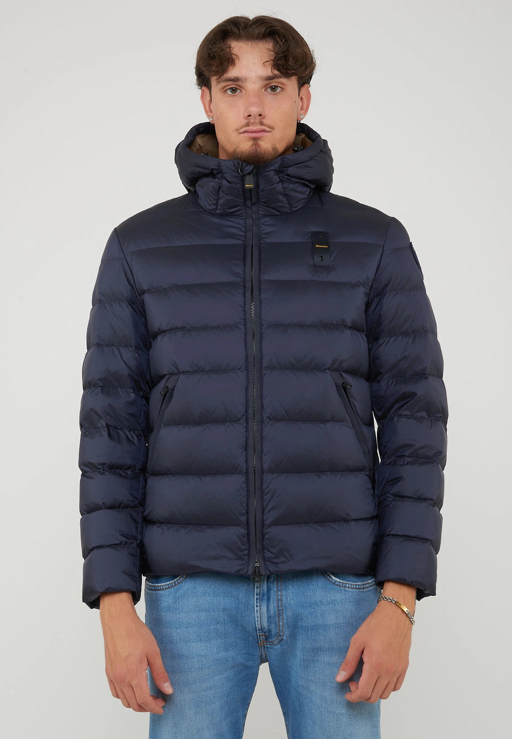 BLAUER Piumino Con Cappuccio Acton Blue - foto 3