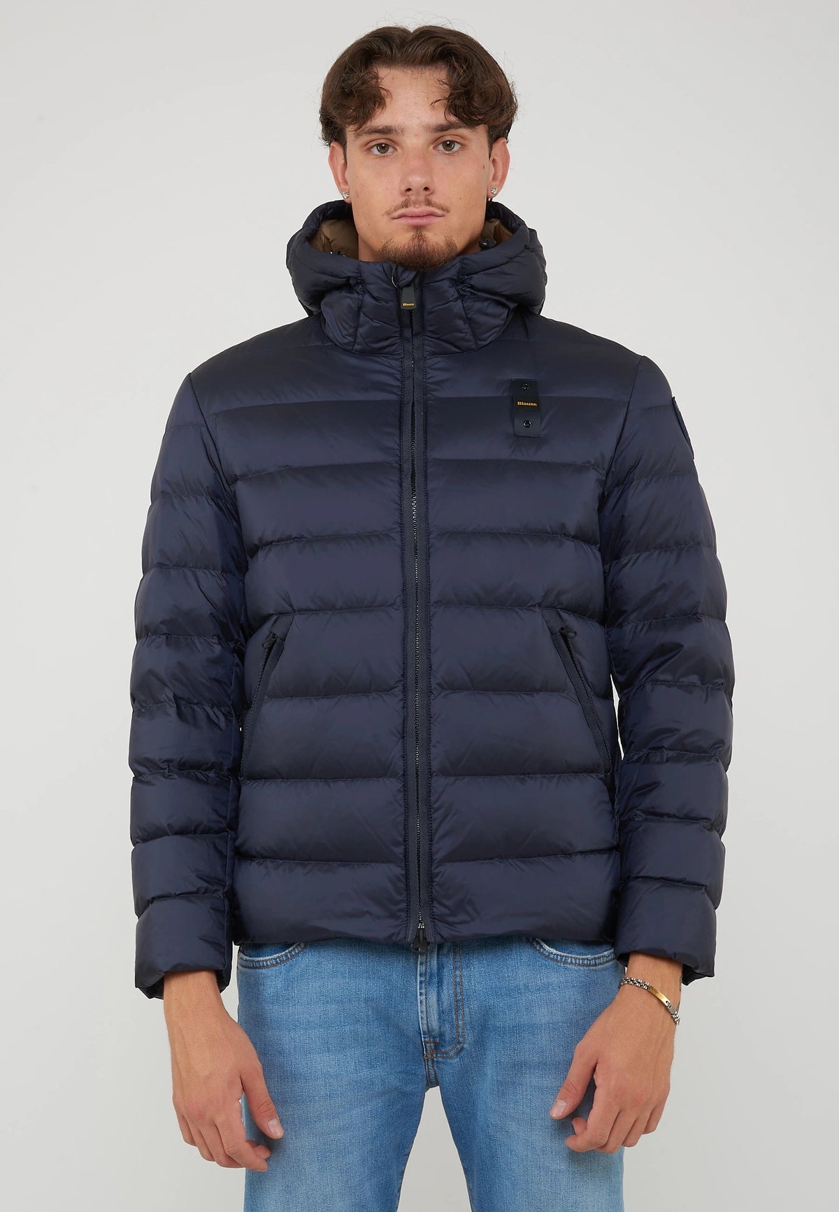 BLAUER Piumino Con Cappuccio Acton Blue - foto 3