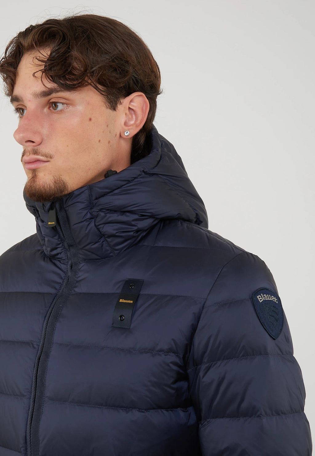 BLAUER Piumino Con Cappuccio Acton Blue - foto 6