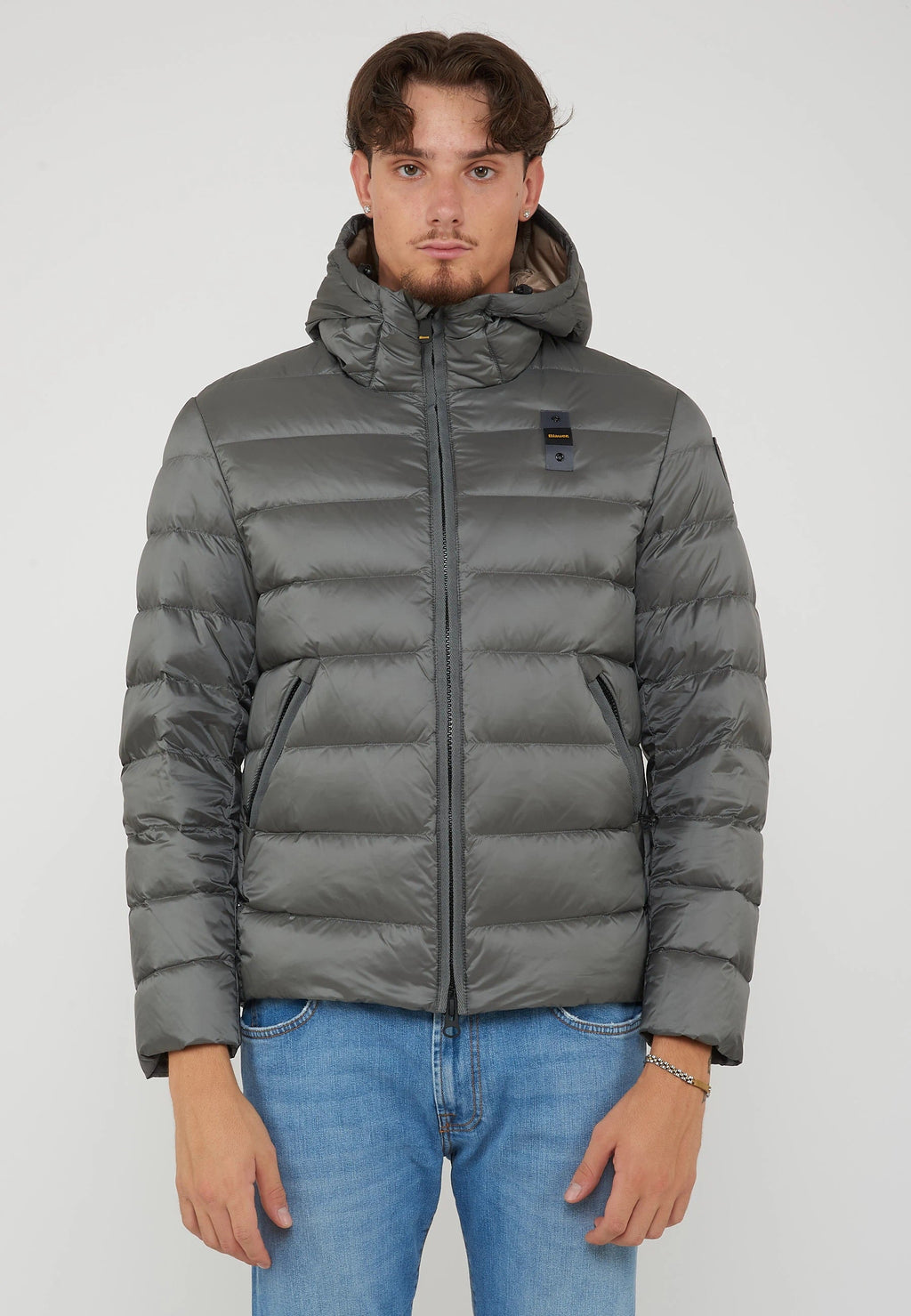 BLAUER Piumino Con Cappuccio Acton Grigio Roccia - foto 3