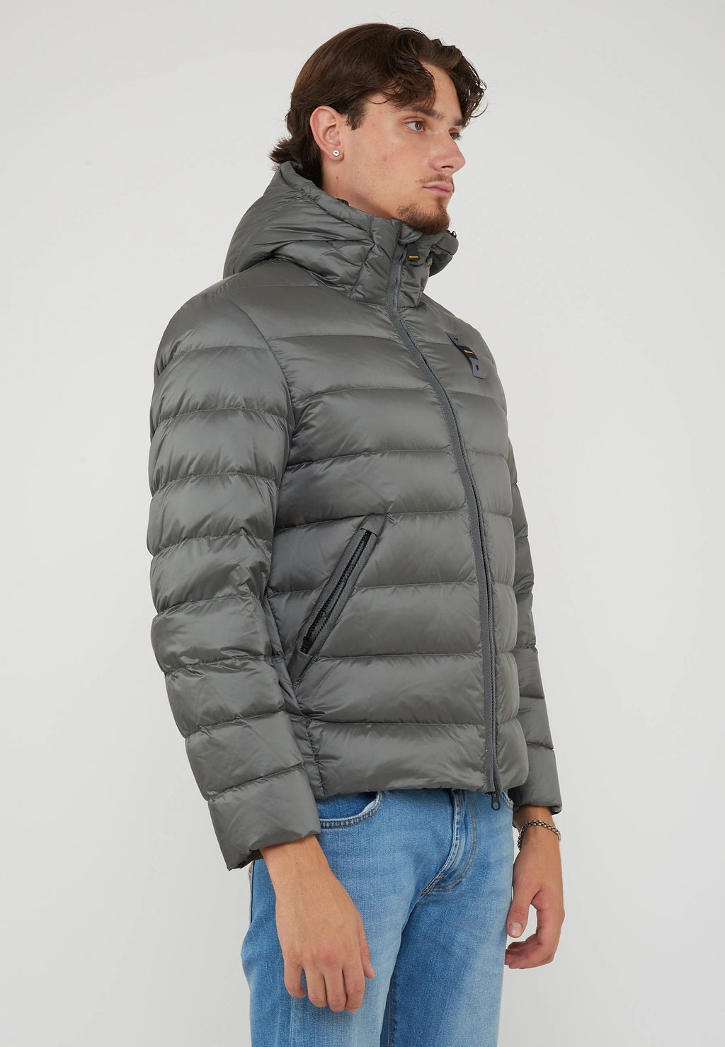 BLAUER Piumino Con Cappuccio Acton Grigio Roccia - foto 4