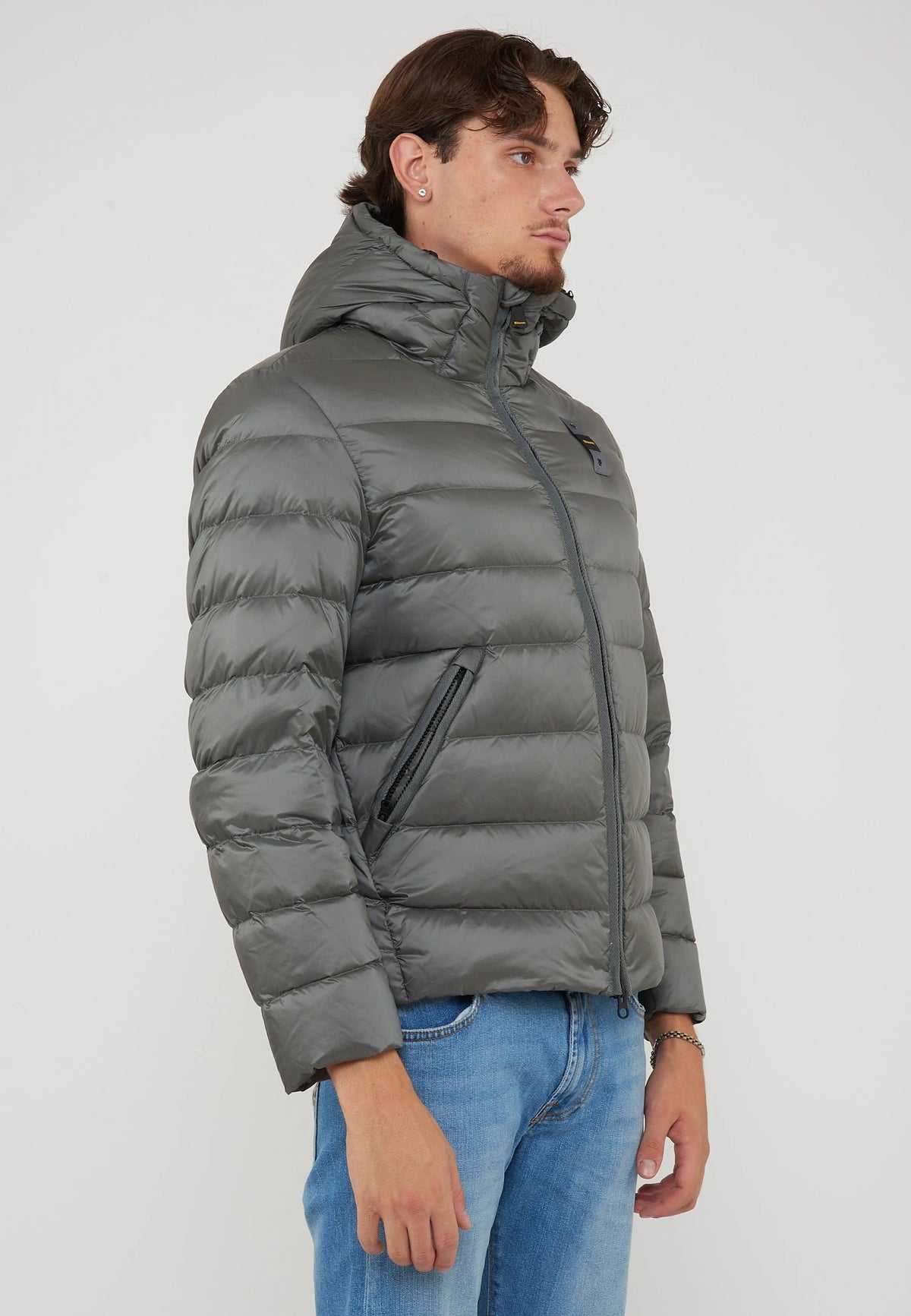 BLAUER Piumino Con Cappuccio Acton Grigio Roccia - foto 4