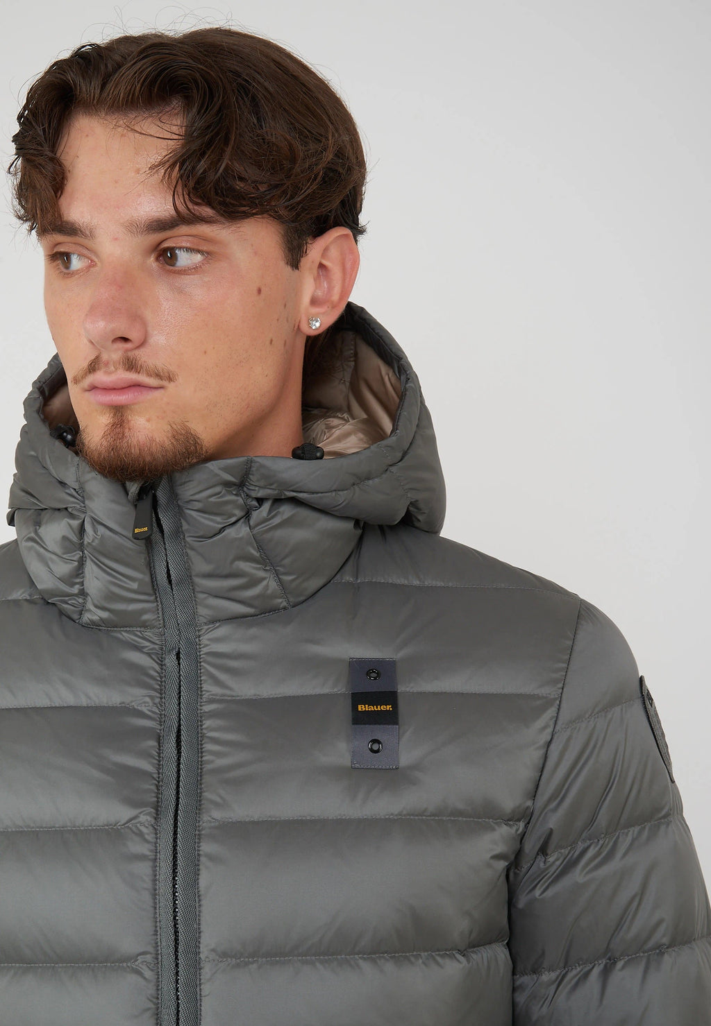 BLAUER Piumino Con Cappuccio Acton Grigio Roccia - foto 6