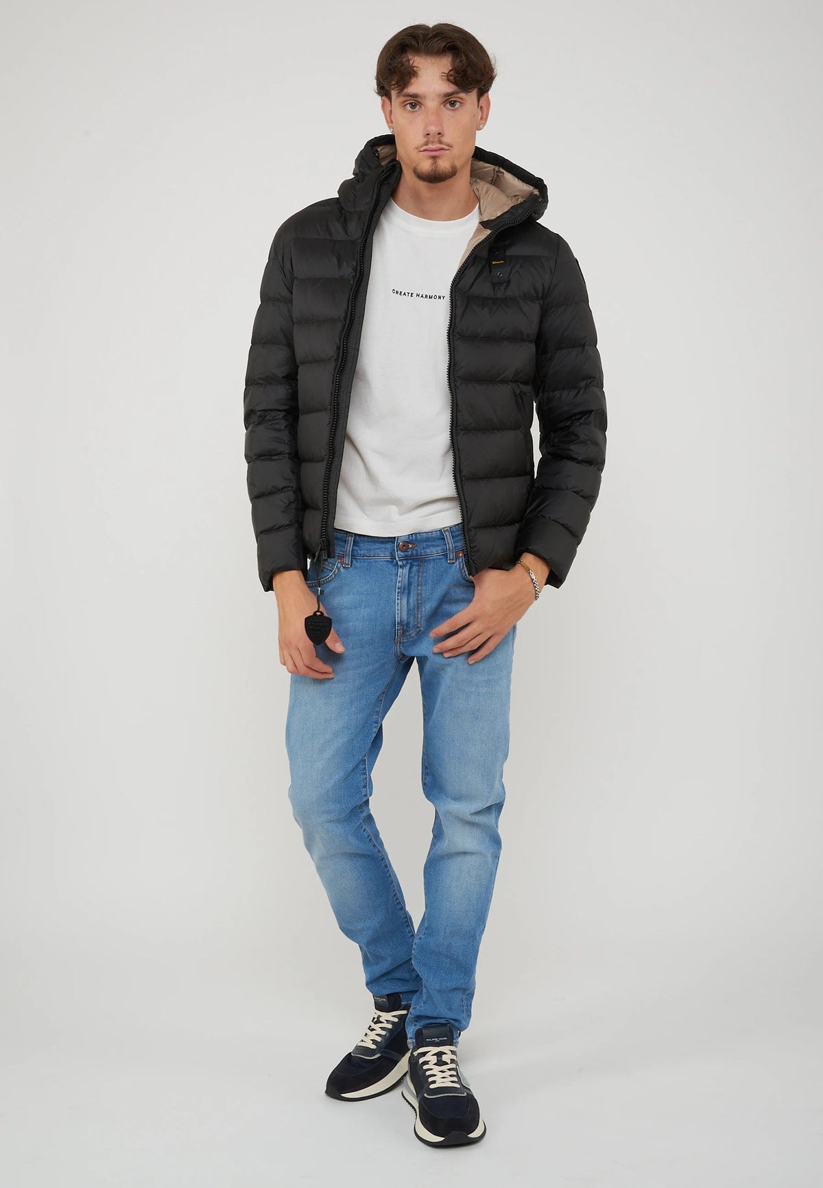 BLAUER Piumino Con Cappuccio Acton Nero - foto 2