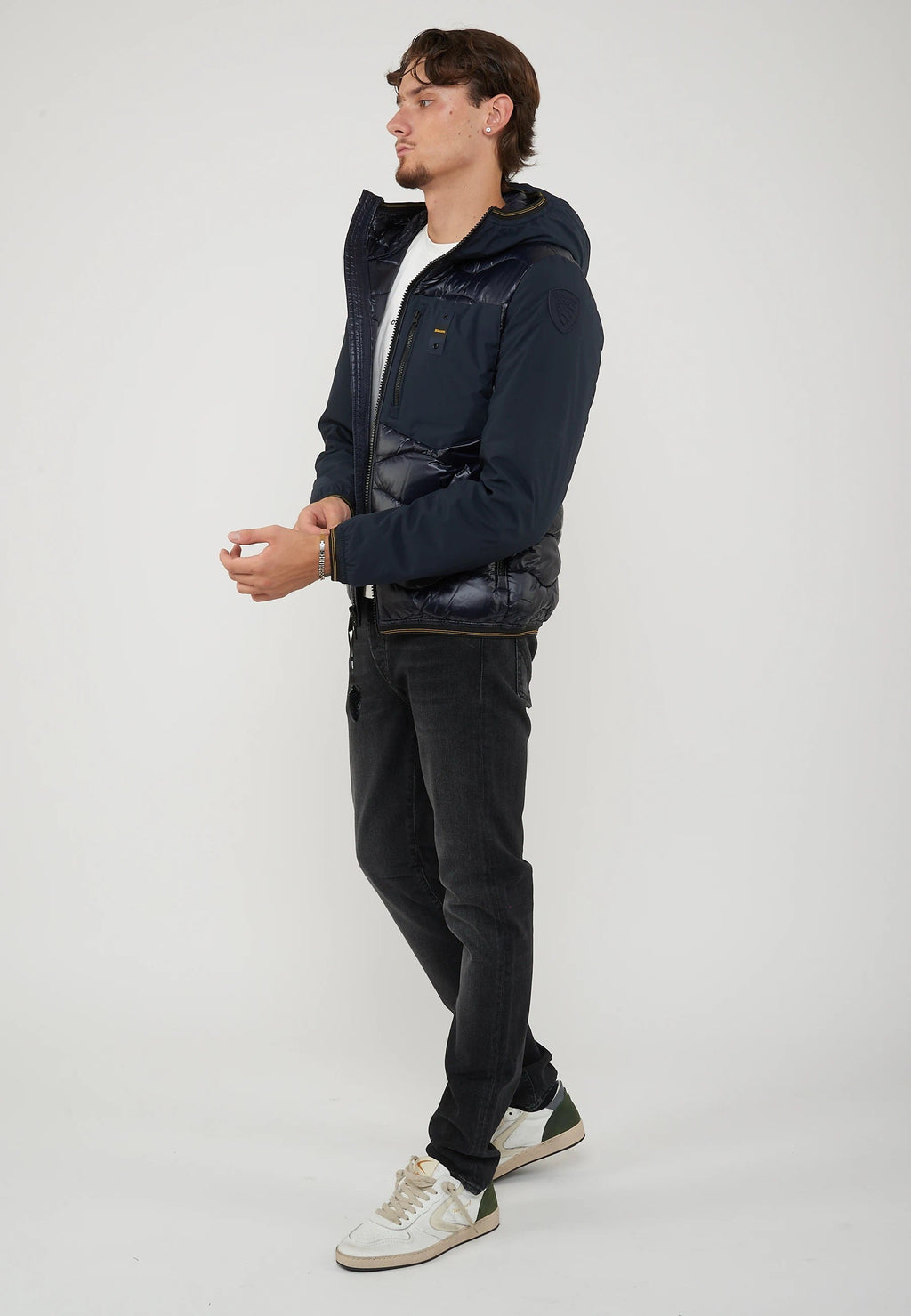 BLAUER Piumino Imbottitura Mista Albert Blu - foto 2