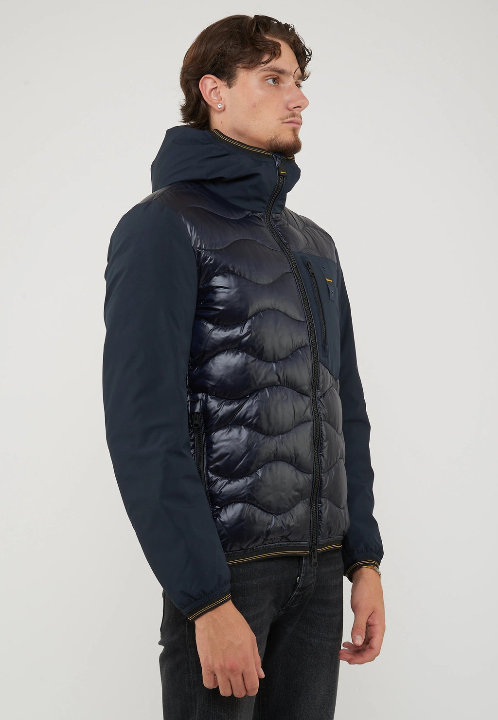 BLAUER Piumino Imbottitura Mista Albert Blu - foto 4
