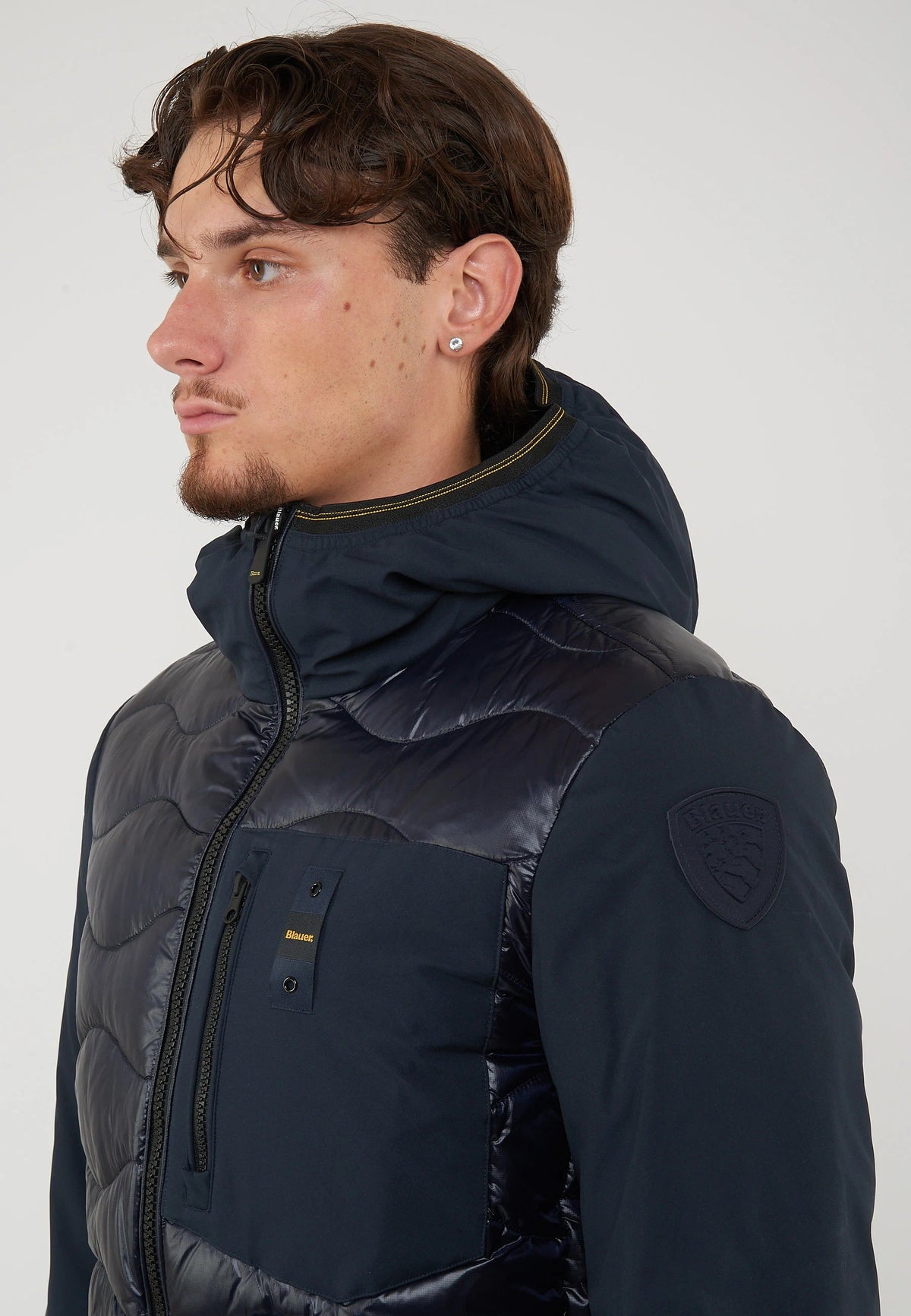 BLAUER Piumino Imbottitura Mista Albert Blu - foto 6