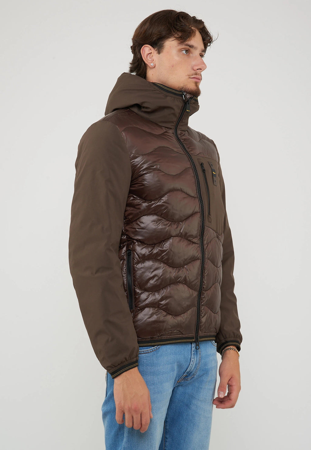 BLAUER Piumino Imbottitura Mista Albert Brown - foto 4