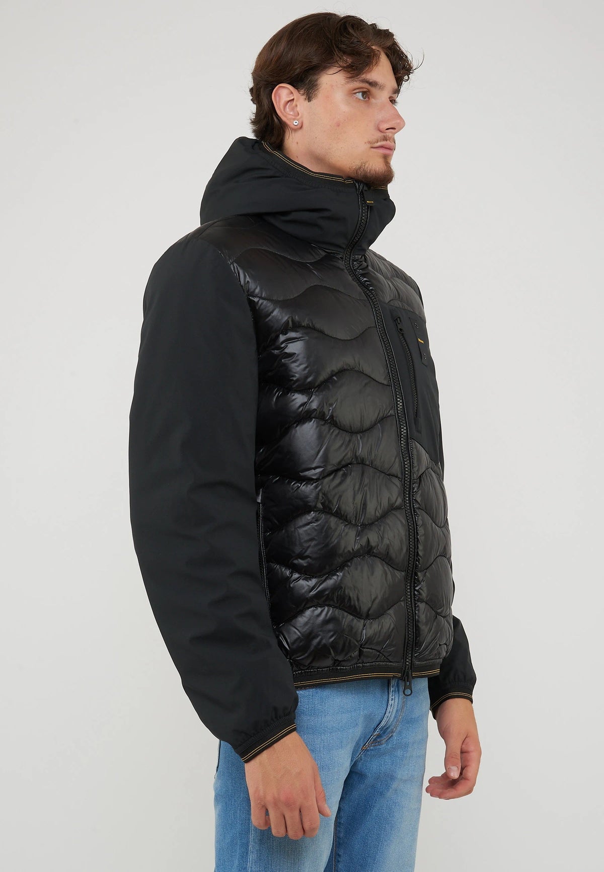 BLAUER Piumino Imbottitura Mista Albert Nero - foto 4