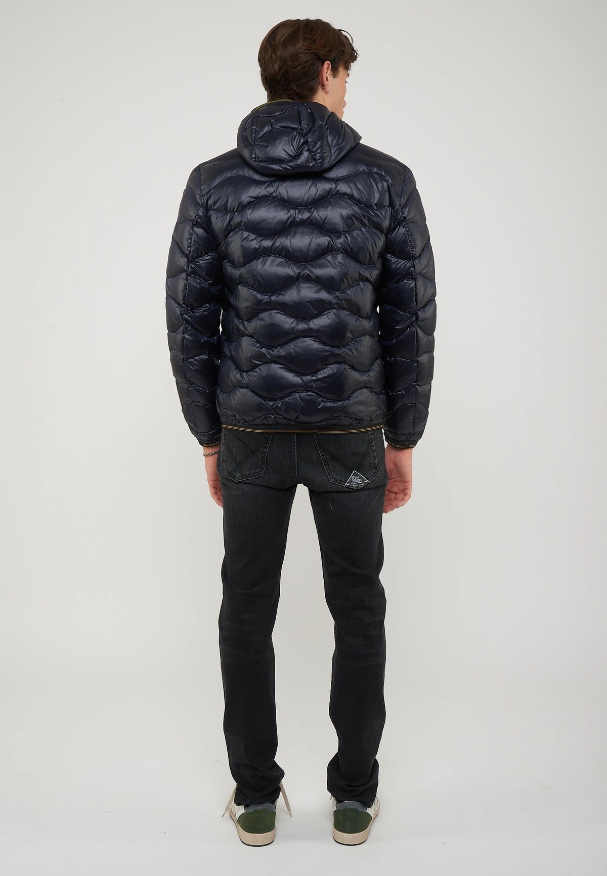BLAUER Piumino Leggero Ad Onde Wawe Blu - foto 5