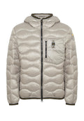 BLAUER Piumino Leggero Ad Onde Wawe Grigio Nebbia