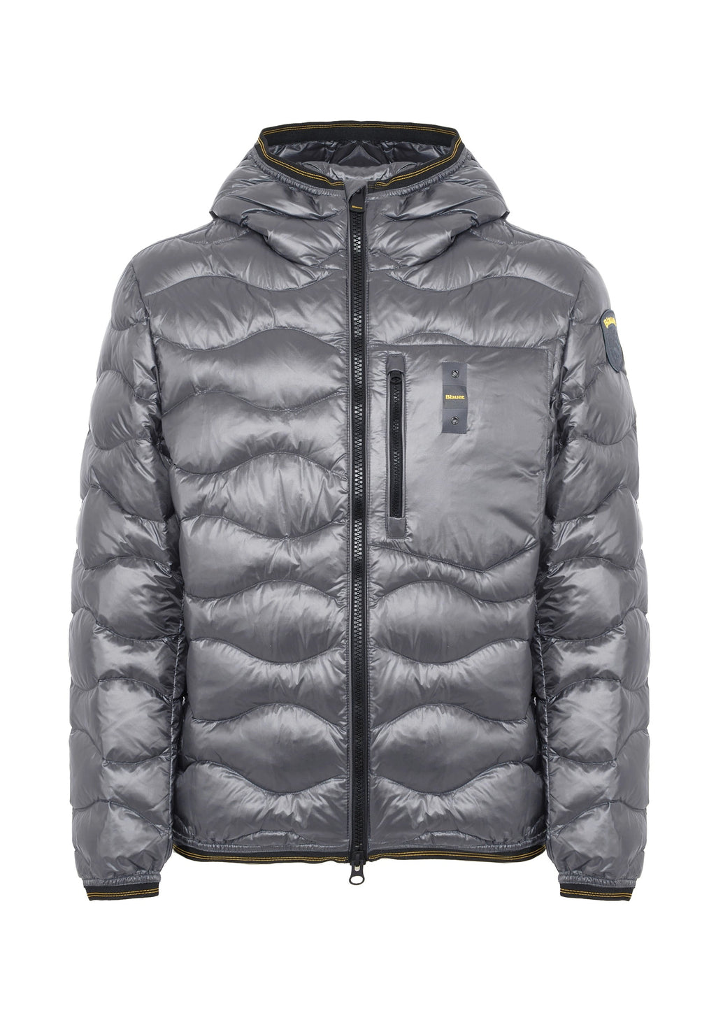 BLAUER Piumino Leggero Ad Onde Wawe Grigio Roccia - foto 1