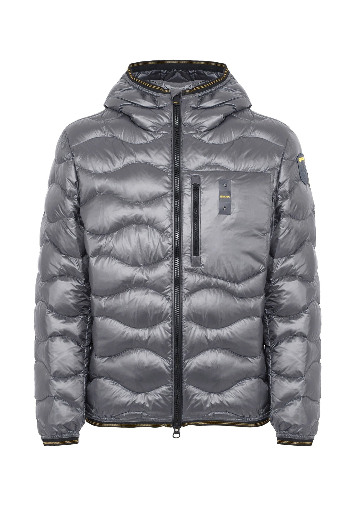 BLAUER Piumino Leggero Ad Onde Wawe Grigio Roccia - foto 1