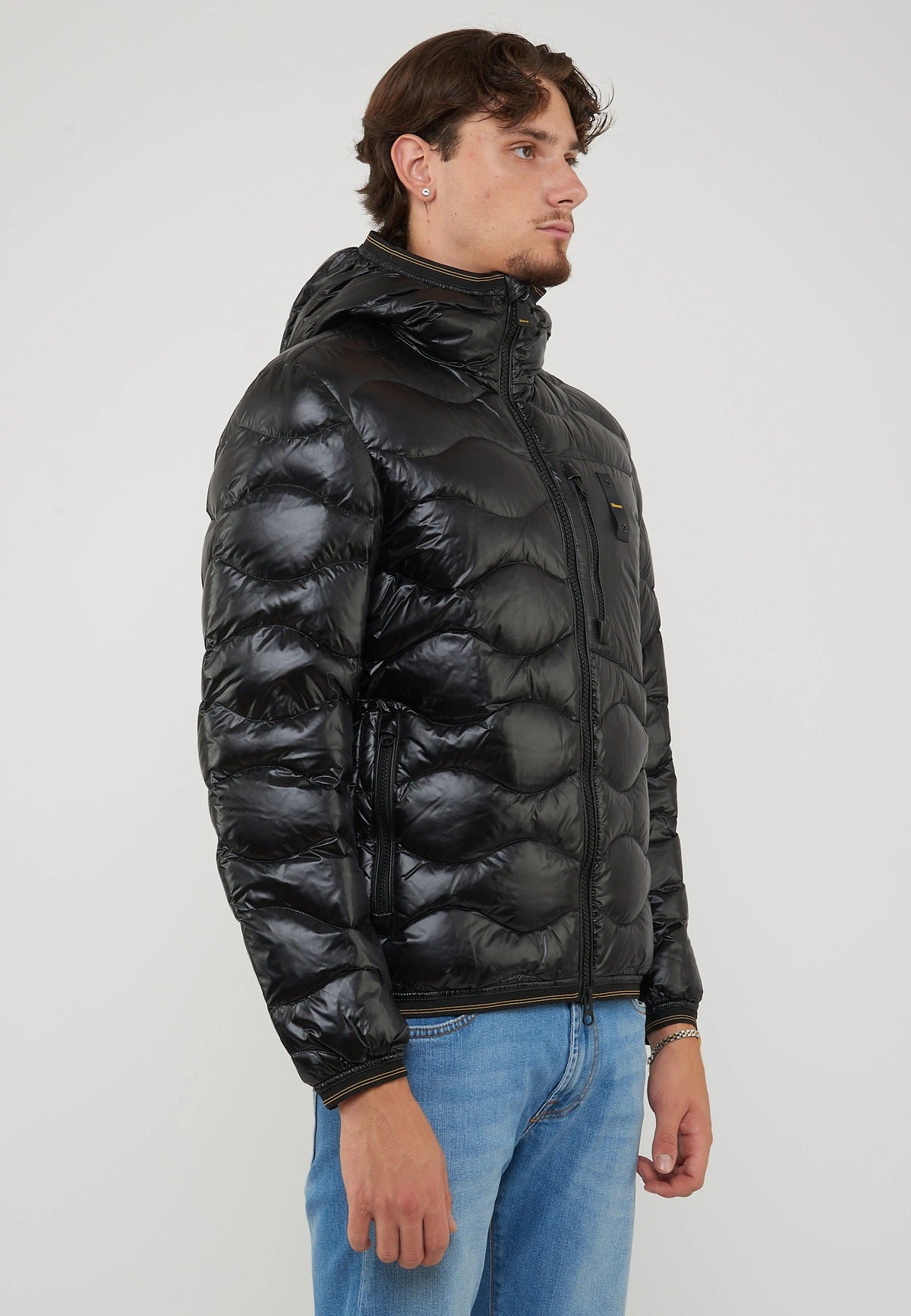 BLAUER Piumino Leggero Ad Onde Wawe Nero - foto 4