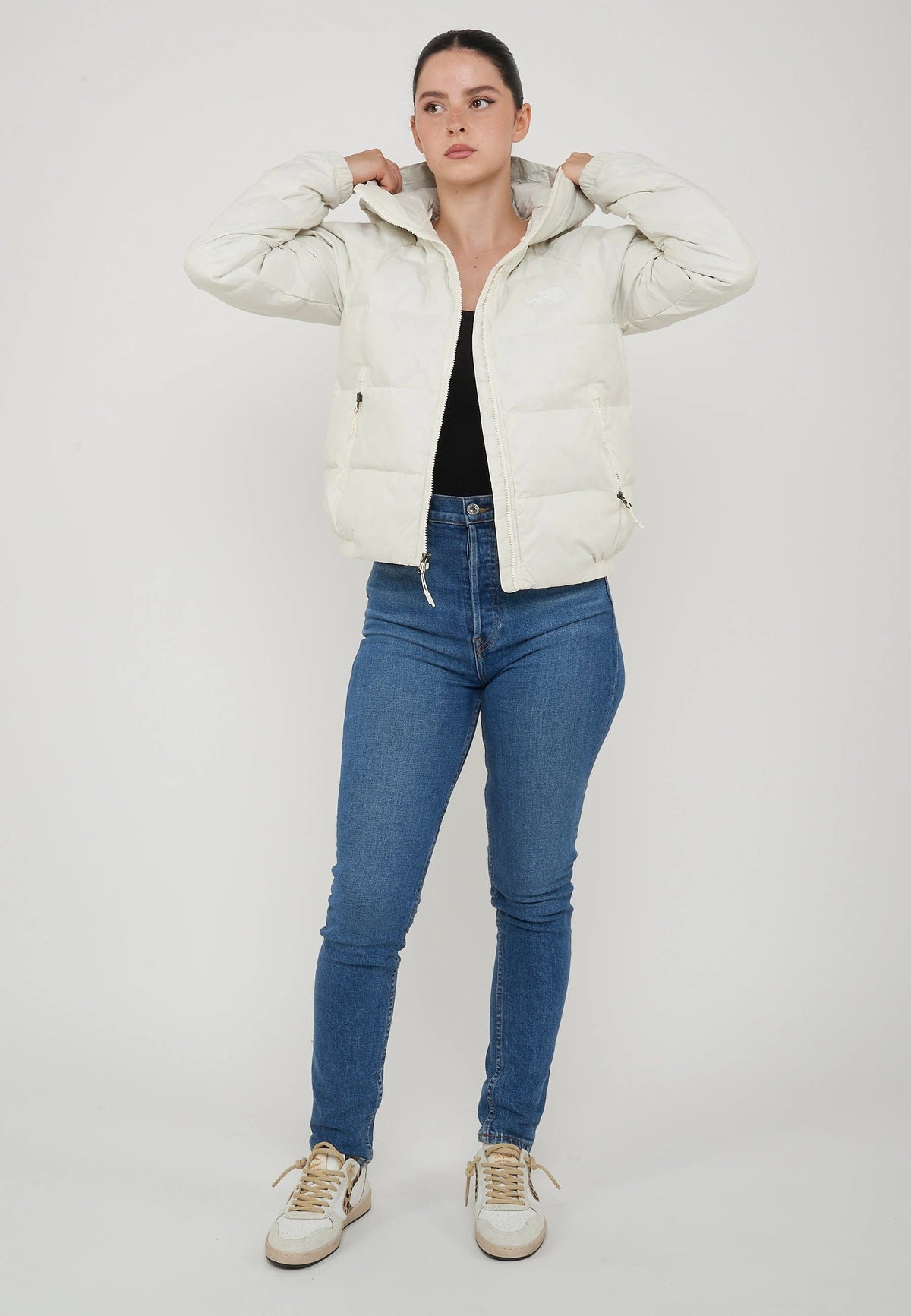 THE NORTH FACE Giacca In Piumino Con Cappuccio Hydrenalite Down Da Donna White - foto 2