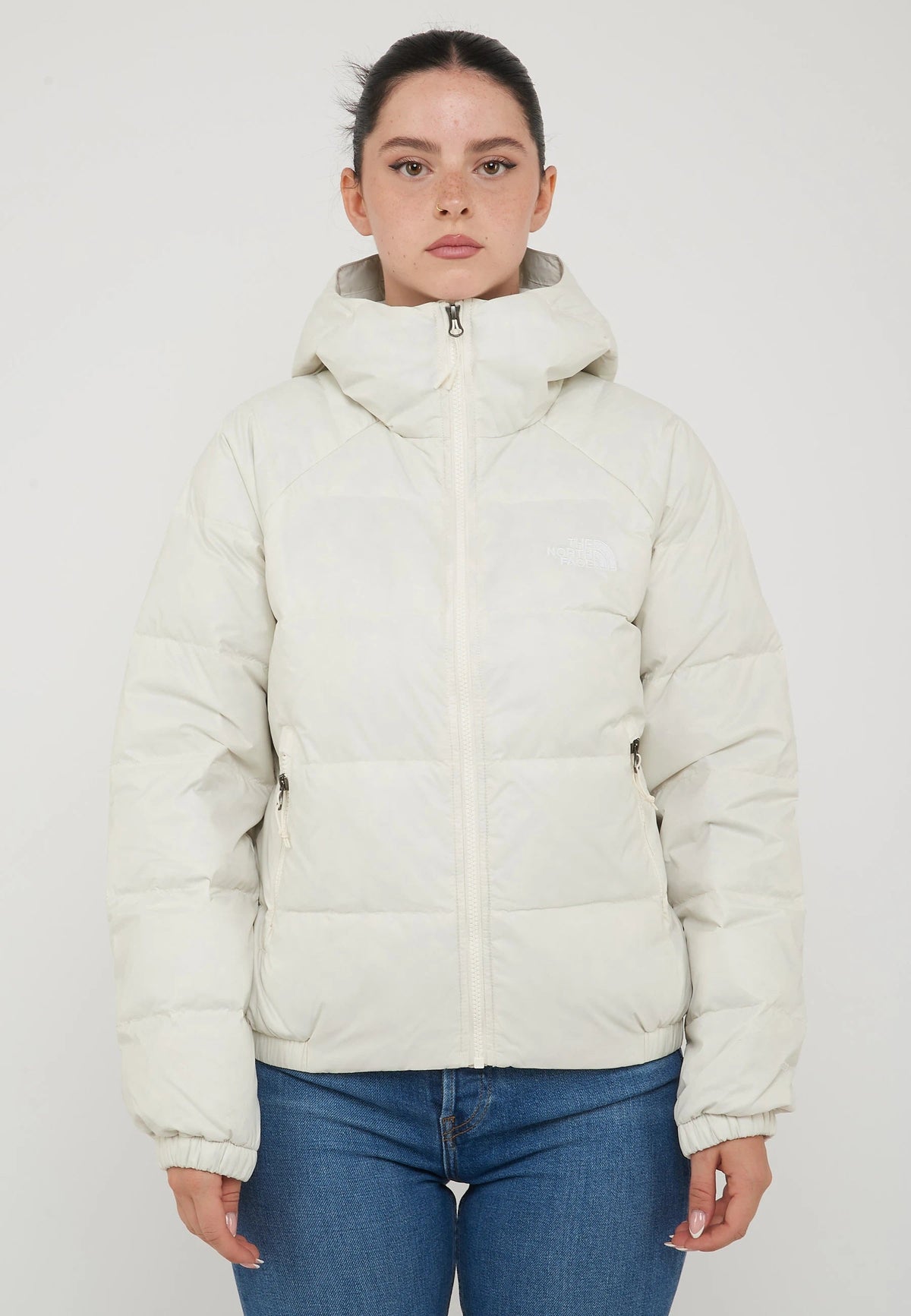 THE NORTH FACE Giacca In Piumino Con Cappuccio Hydrenalite Down Da Donna White - foto 3