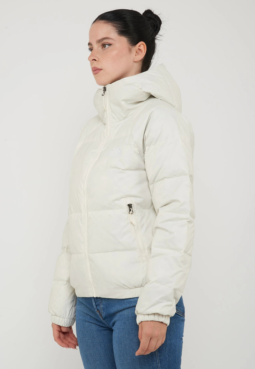 THE NORTH FACE Giacca In Piumino Con Cappuccio Hydrenalite Down Da Donna White - foto 4